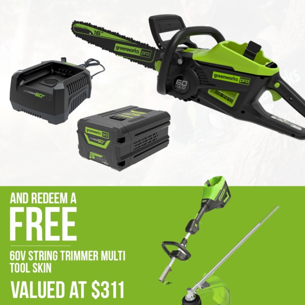 60V - The Greenworks Chainsaw Kit - Greenworks Australia