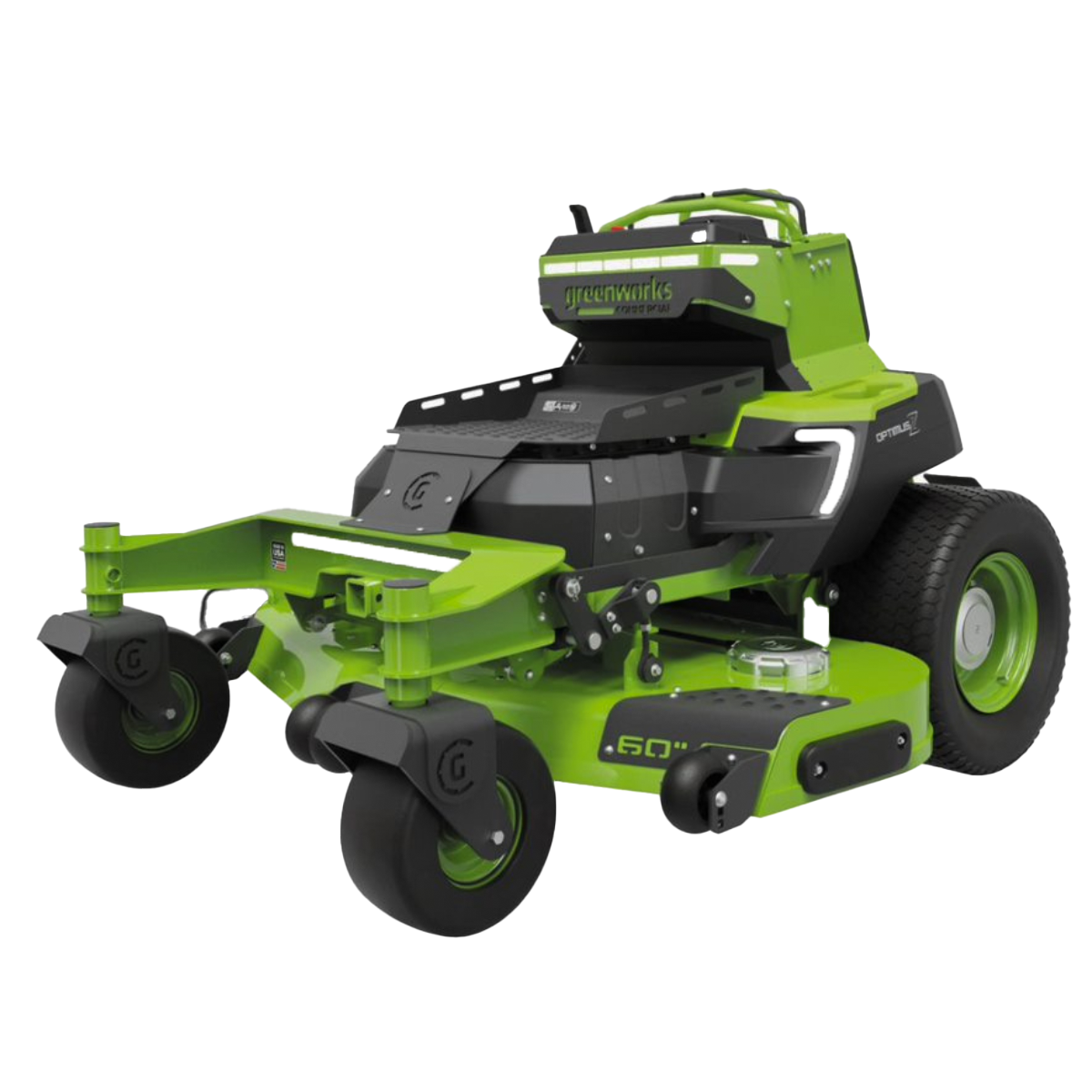 60 Optimusz Stand On Zero Turn Mower 24kwh Greenworks Australia