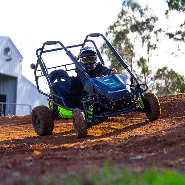 60V STEALTH Series All Terrain 2 Seat Electric Youth Go Kart Greenworks Australia
