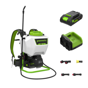 Greenworks 24V POWERALL Backpack Sprayer Kit with Dual Voltage 24V/60V Charger